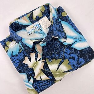 Breakers Mens Hawiian Button Up Shirt